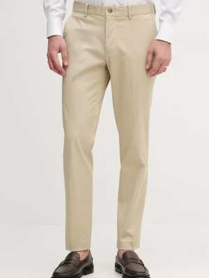 Sisley spodnie chinos męskie bawełniane z elastanem
