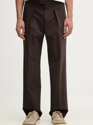 Sisley spodnie garniturowe męskie z dodatkiem wełny