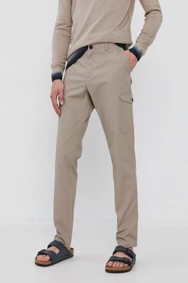 Sisley Spodnie męskie kolor beżowy proste