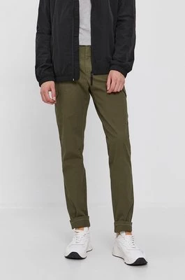 Sisley Spodnie męskie kolor zielony proste