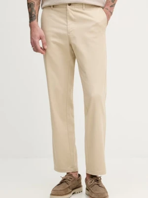 Sisley spodnie regularne męskie z bawełną