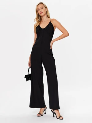 Sisley Sukienka codzienna 41AYLT00D Czarny Regular Fit