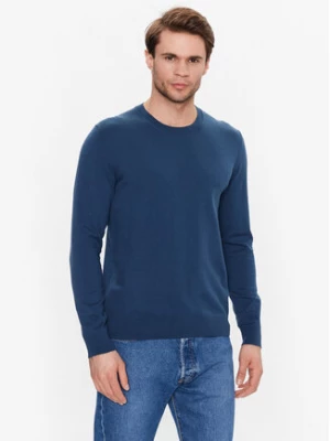 Sisley Sweter 10F2S1C78 Niebieski Regular Fit