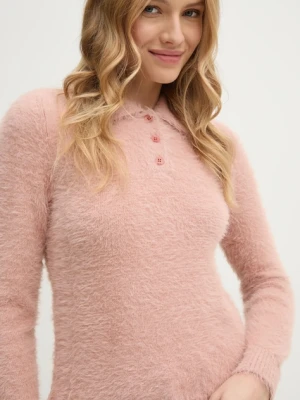 Sisley sweter różowy