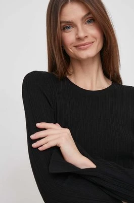 Sisley sweter damski kolor czarny