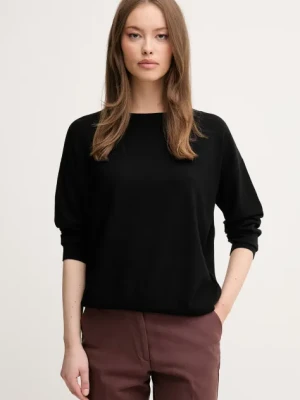 Sisley sweter damski kolor czarny lekki 17Q3M103J