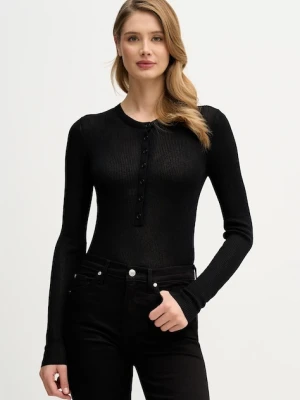 Sisley sweter damski kolor czarny lekki 19EQM2024