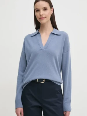 Sisley sweter damski kolor niebieski lekki 1044M300A