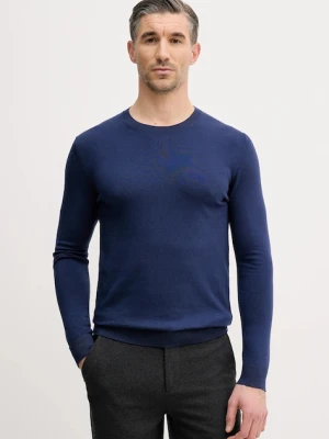 Sisley sweter męski kolor granatowy lekki