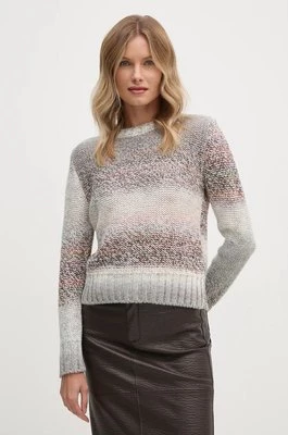 Sisley sweter z domieszką wełny damski kolor szary 1105M105D