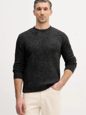 Sisley sweter z domieszką wełny męski kolor szary 170WS104O