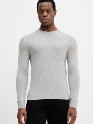 Sisley sweter z domieszką wełny męski kolor szary lekki 102HS1B17