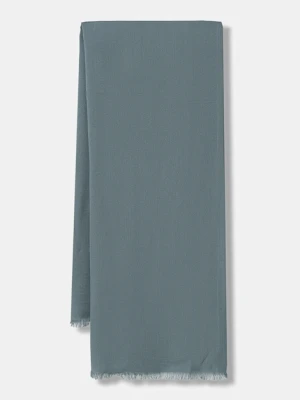 Sisley szal damski kolor zielony gładki 6HIKWU024