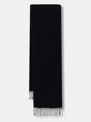 Sisley szalik męski kolor czarny gładki 6GLYSU00U