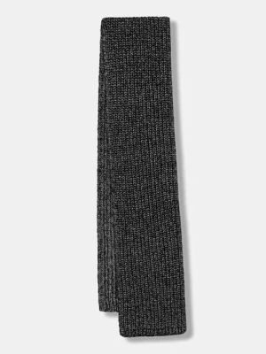 Sisley szalik z dodatkiem wełny damski kolor czarny wzorzysty 1H5BLU00Z