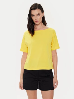 Sisley T-Shirt 3096L400N Żółty Relaxed Fit