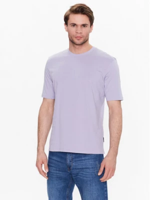 Sisley T-Shirt 3096S101J Fioletowy Regular Fit