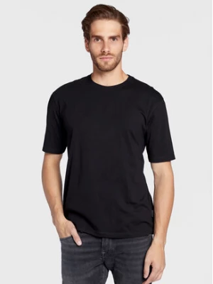 Sisley T-Shirt 3I1XS101J Czarny Regular Fit
