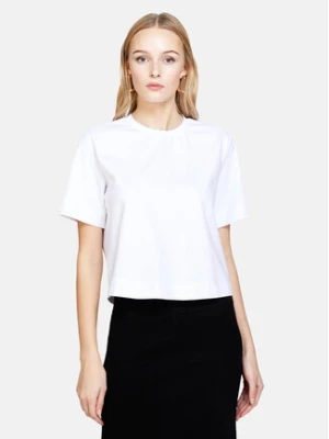 Sisley T-Shirt 3OQ6L104Q Biały Regular Fit