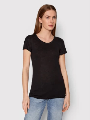 Sisley T-Shirt 3TNHL11A2 Czarny Regular Fit