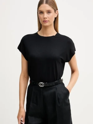 Sisley T-shirt basic damski z wiskozy