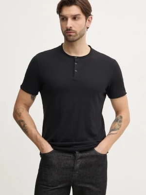 Sisley t-shirt bawełniany czarny