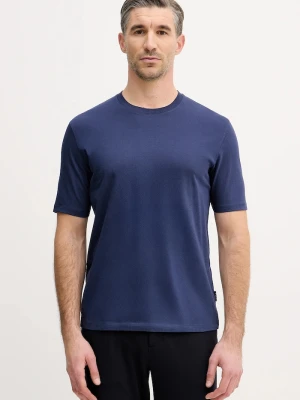 Sisley t-shirt bawełniany granatowy