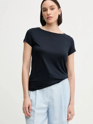 Sisley t-shirt damski kolor granatowy 3Z12L107O