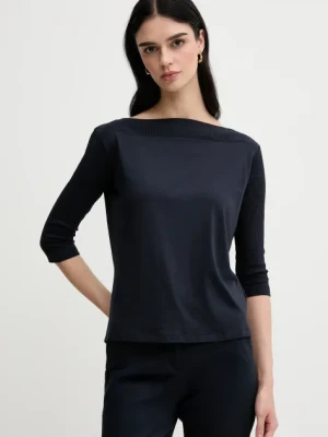 Sisley t-shirt damski kolor granatowy