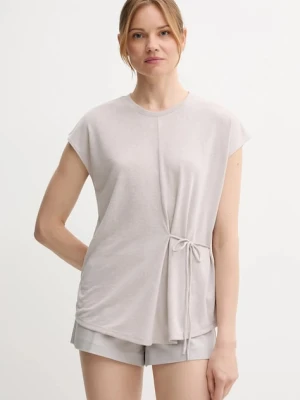 Sisley t-shirt damski kolor szary 3TGBL107D