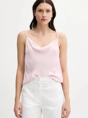 Sisley top damska kolor różowy gładka 52BZLH01N