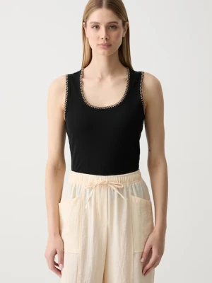 Sisley top damski z bawełną