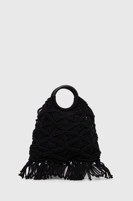 Sisley torebka bawełniana kolor czarny