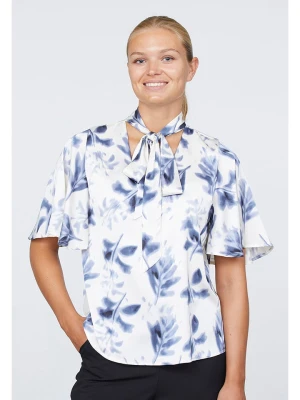 SisterS point Bluzka w kolorze biało-niebieskim rozmiar: M