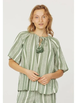 SisterS point Bluzka w kolorze zielono-kremowym rozmiar: XS