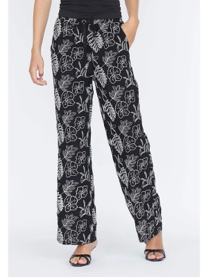 SisterS point Spodnie w kolorze czarno-kremowym rozmiar: XS