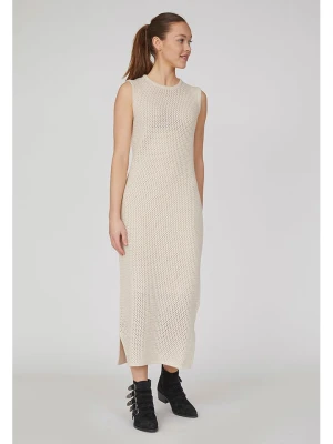 SisterS point Sukienka dzianinowa w kolorze kremowym rozmiar: S