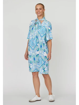 SisterS point Sukienka w kolorze błękitno-białym rozmiar: L