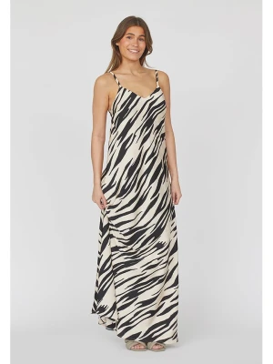 SisterS point Sukienka w kolorze kremowo-czarnym rozmiar: M