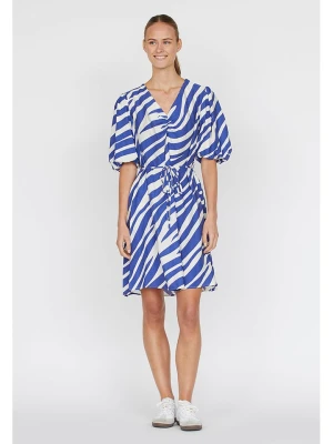 SisterS point Sukienka w kolorze niebiesko-białym rozmiar: M