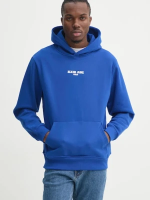 Sixth June bluza męska kolor niebieski z kapturem