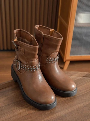 Sixth Sens Botki w kolorze jasnobrązowym rozmiar: 41