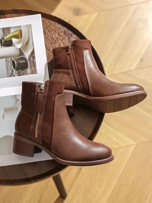 Sixth Sens Botki w kolorze jasnobrązowym rozmiar: 37