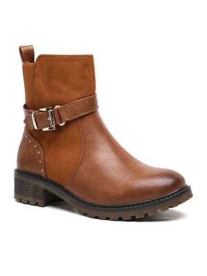 Sixth Sens Botki w kolorze jasnobrązowym rozmiar: 38