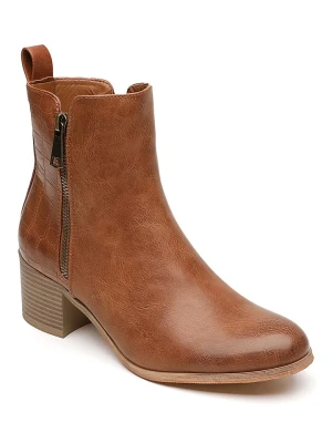 Sixth Sens Botki w kolorze karmelowym rozmiar: 36