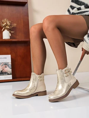 Sixth Sens Botki w kolorze złotym rozmiar: 40