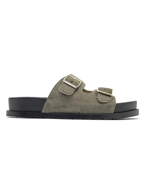 Sixth Sens Klapki w kolorze khaki rozmiar: 38