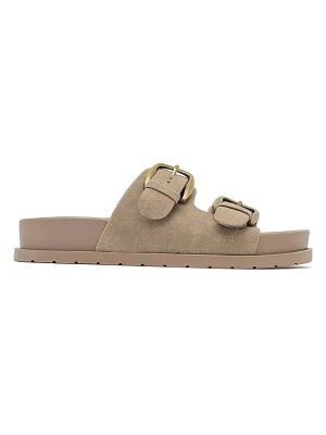 Sixth Sens Klapki w kolorze khaki rozmiar: 39