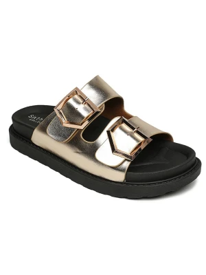 Sixth Sens Klapki w kolorze złoto-czarnym rozmiar: 37