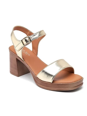 Sixth Sens Sandały w kolorze złotym na obcasie rozmiar: 37